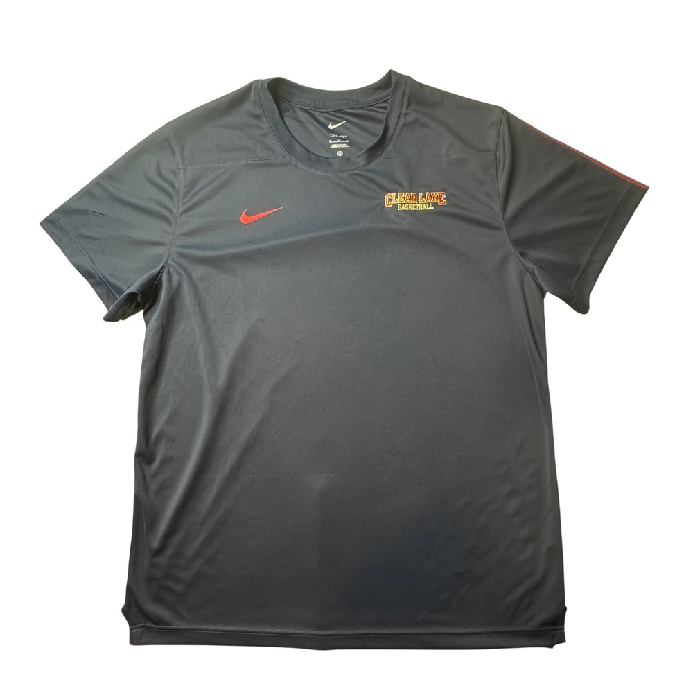 Nike T-Shirt Mens XL Blue Clear Lake Basketball Dri-FIT FJ9571-423 Athletic Tee